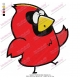 Cardinal Bird Embroidery Design
